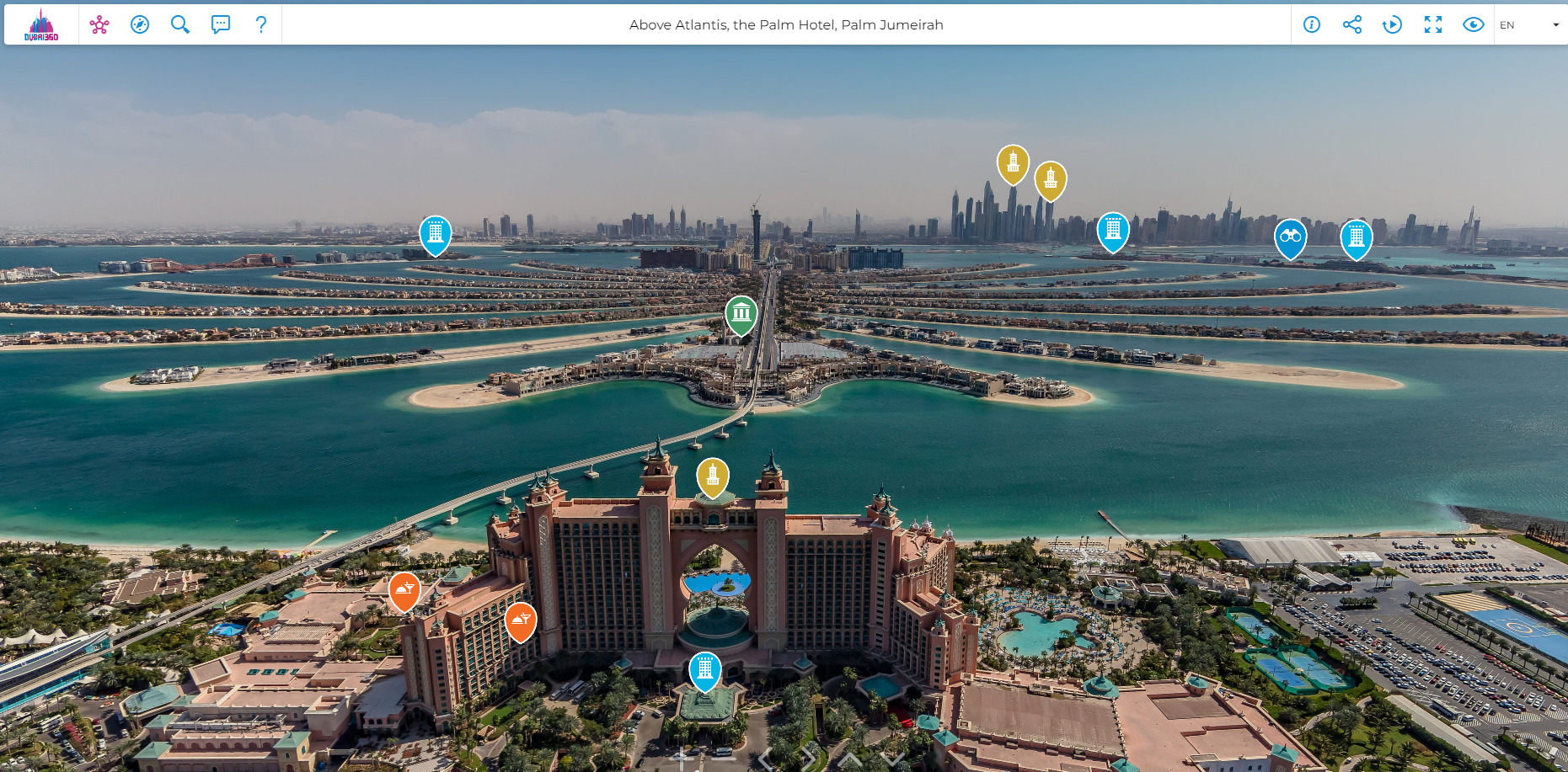 picture about augmented reality, travel, tourism and dubai 360